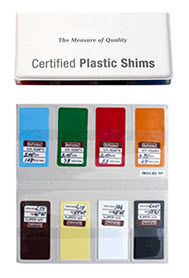 NIST Certified Plastic Shim Set "Defelsko" model STDCSS